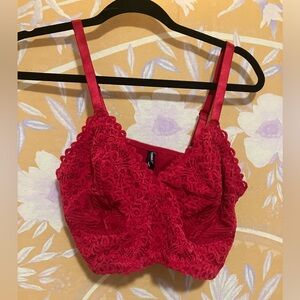 Torrid Red Lace Bralette 0